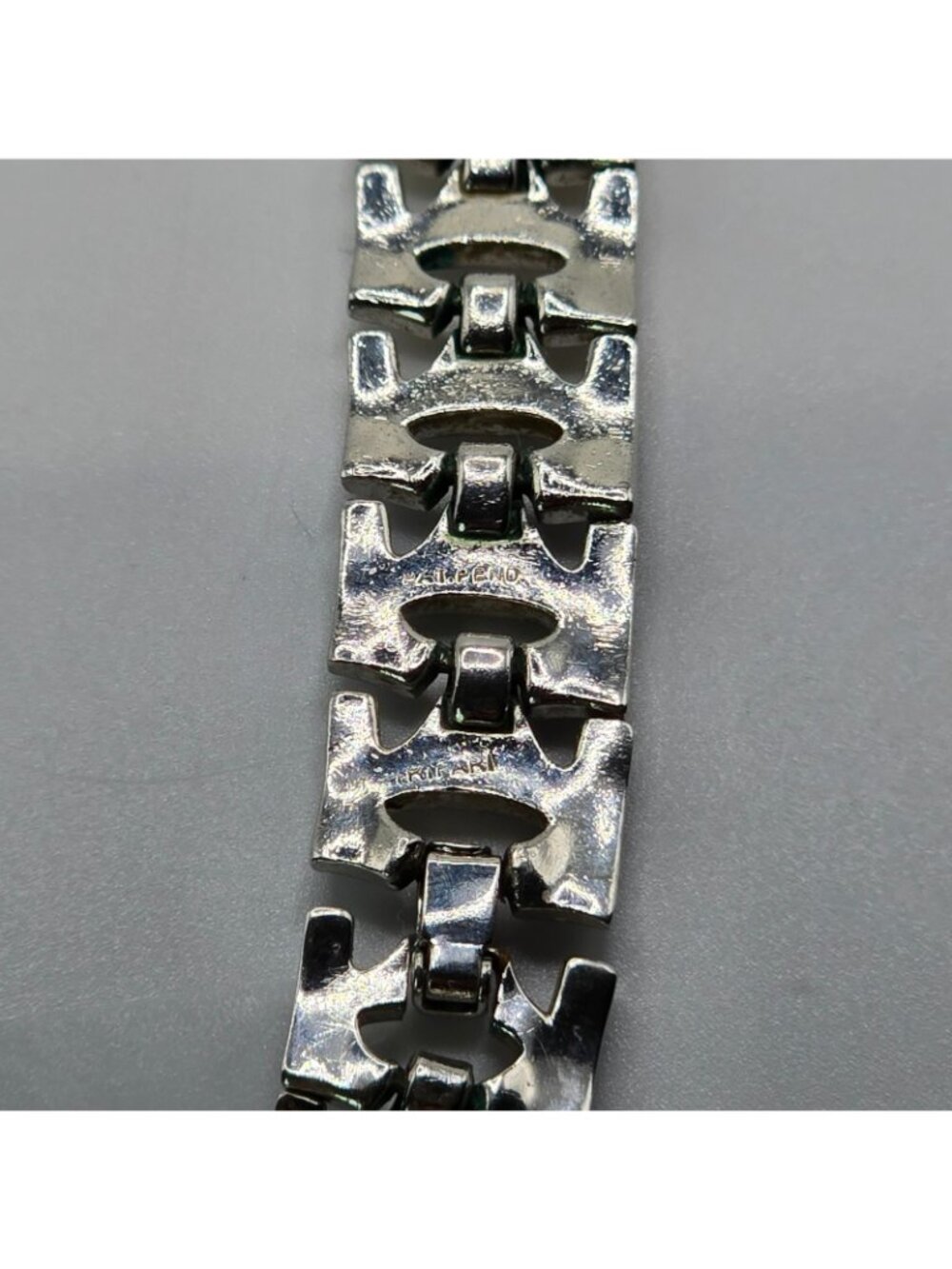 Vintage Trifari Silver Tone Link Necklace Chunky Chain Statement Pat Pend Signed - Picture 13 of 15